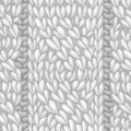 Vector seamless cable stitch pattern Royalty Free Stock Photo