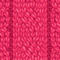 Vector seamless cable stitch pattern Royalty Free Stock Photo