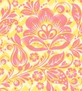 Vector Seamless chevron floral Background