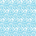 seamless chinese or Japnese style cloud pattern background