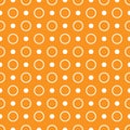 Abstract seamless background of rings, eps10. orange vector seamless circle background Royalty Free Stock Photo