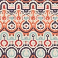 Vector Seamless Circles Concept Pattern