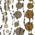 Vector seamless coffee bubble pattern Royalty Free Stock Photo