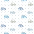 Seamless color children`s pattern cars