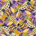 Vector Seamless Colored Abstract Pattern