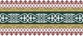 Vector seamless colored Kazakh national ornament, border, frame. EndlessPattern of nomadic peoples of the great steppe