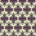 Vector seamless colorful decorative ethnic pattern Royalty Free Stock Photo