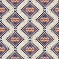 Vector seamless colorful decorative ethnic pattern Royalty Free Stock Photo