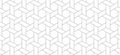 Vector seamless cubic hexagon pattern. Modern stylish thin linear texture