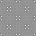 Vector seamless curve pattern black and white. abstract background wallpaper. vector illustration.