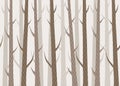 Vector seamless cute forest pattern Royalty Free Stock Photo