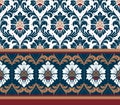 Vector seamless damask ornament background