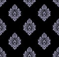 Vector. Seamless damask pattern Royalty Free Stock Photo