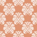 Vector seamless damask pattern. Rich ornament, old damascus style pattern for wallpapers, textile, scrapbooking etc. Royalty Free Stock Photo