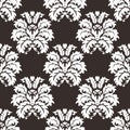 Vector seamless damask pattern. Rich ornament, old damascus style pattern for wallpapers, textile, scrapbooking etc. Royalty Free Stock Photo
