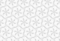 Vector seamless pattern of twisted hexagonal bands. White texture illustration
