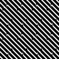 Vector seamless diagonal lines pattern black and white. abstract background wallpaper. vector illustration. Covers, line. Royalty Free Stock Photo
