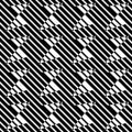 Vector seamless diagonal lines and triangle pattern black and white. abstract background wallpaper. vector illustration.