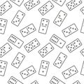 Vector seamless domino pattern.