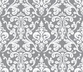 Vector. Seamless elegant damask pattern.