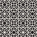 Vector seamless ethnic pattern. Repeating abstract background. Black and white geometric striped ornament. Modern Royalty Free Stock Photo