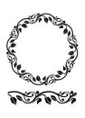 Vector Seamless fancy design border floral Royalty Free Stock Photo