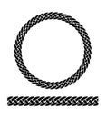 Vector Seamless fancy rope border