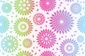 Vector seamless festive pattern of polygonal shapes