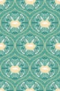 Vector seamless floral damask pattern. Rich ornament, old Damascus style. Royalty Free Stock Photo