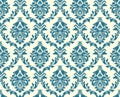 Vector seamless floral damask pattern Royalty Free Stock Photo