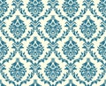 Vector seamless floral damask pattern