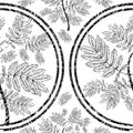 Vector seamless floral grunge pattern Royalty Free Stock Photo