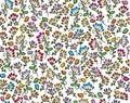 Vector seamless floral pattern. Royalty Free Stock Photo