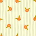 Vector seamless floral pattern with flower elements. Cute and modern design suitable for fabric, wallpapers, clothing, nursery Royalty Free Stock Photo