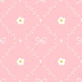 Vector seamless floral pattern with flower elements. Cute and modern design suitable for fabric, wallpapers, clothing, nursery Royalty Free Stock Photo