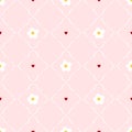 Vector seamless floral pattern with flower elements. Cute and modern design suitable for fabric, wallpapers, clothing, nursery Royalty Free Stock Photo