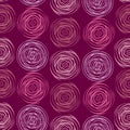 Vector seamless floral stylish pattern of multicolored stylized roses in pastel colors on a light background, for design