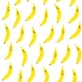 Vector seamless fruit pattern. Bananas. Scandinavian style, cute print Royalty Free Stock Photo