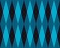 Vector Seamless Geometric Blue Rhombus Triangle Tiling Pattern Abstract Background. Royalty Free Stock Photo