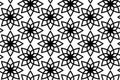 Vector seamless geometric flower pattern.