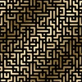 Vector seamless geometric luxury pattern - creative background. Gold gradient design