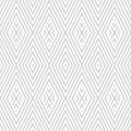 Vector seamless geometric pattern. Beige and white rhombuses, lines, stripes Royalty Free Stock Photo