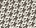 Vector seamless geometric pattern. 3D cross tiling Abstract Background Royalty Free Stock Photo