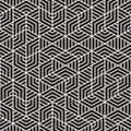 Vector seamless geometric pattern. Irregular abstract grid. Composition from randomly disposed stripes. Royalty Free Stock Photo