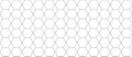 Vector seamless geometric pattern. Modern thin hexagon grid texture Royalty Free Stock Photo