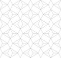 Vector seamless geometric pattern. Modern thin hexagon grid texture Royalty Free Stock Photo