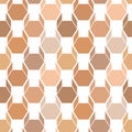 Vector seamless geometric pattern. Browm origami dog. Royalty Free Stock Photo