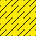 Vector seamless geometric pattern. Repeatable striped yellow background. Modern stylish endless print Royalty Free Stock Photo