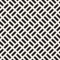 Vector seamless geometric pattern. Simple irregular lines lattice. Repeating chaotic rectangles stylish background Royalty Free Stock Photo