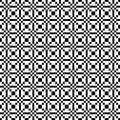 Vector seamless geometric pattern. Simple texture of squares. Black-and-white background. Monochrome design. Royalty Free Stock Photo